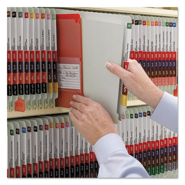 Smead® End Tab Pressboard Classification Folders With Safeshield Coated Fasteners, 1 Divider, Letter Size, Gray-green, 10-box freeshipping - TVN Wholesale